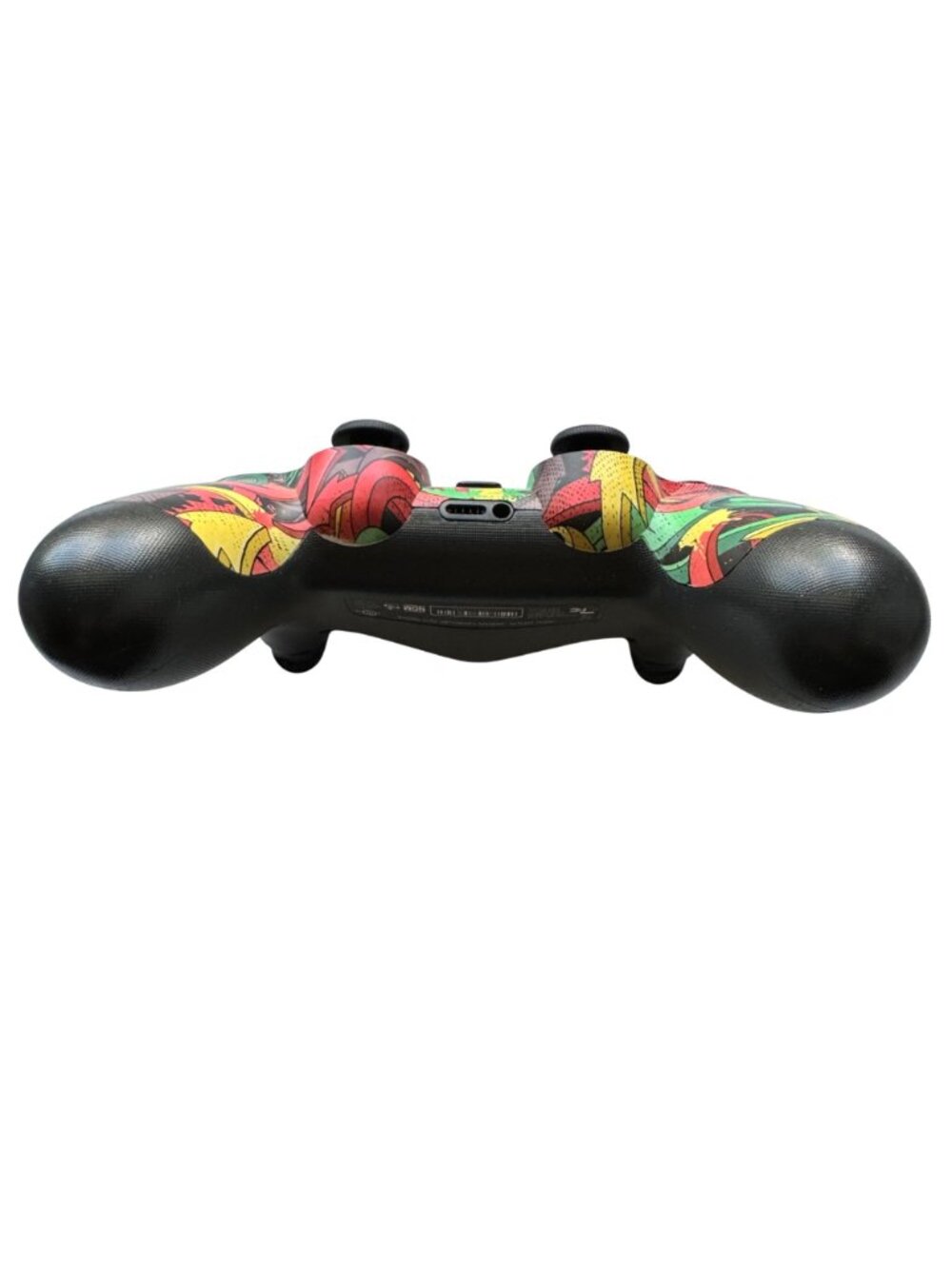 Custom PS4 Wireless Controller Multicolor Graffiti Design Pre-Owned - Picture 3 of 9